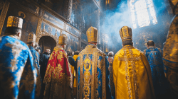 Великое освящение храма иконы Божией Матери «Отрада и утешение» на Каховке и Божественная литургия